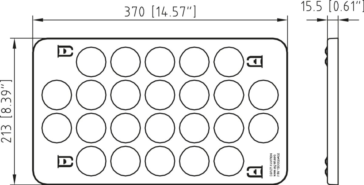 Drawing for ATLAS Oven Tray