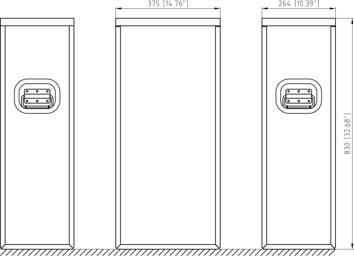 Drawing for M-1 Series HS Waste Bin Top Load(for T660A05)