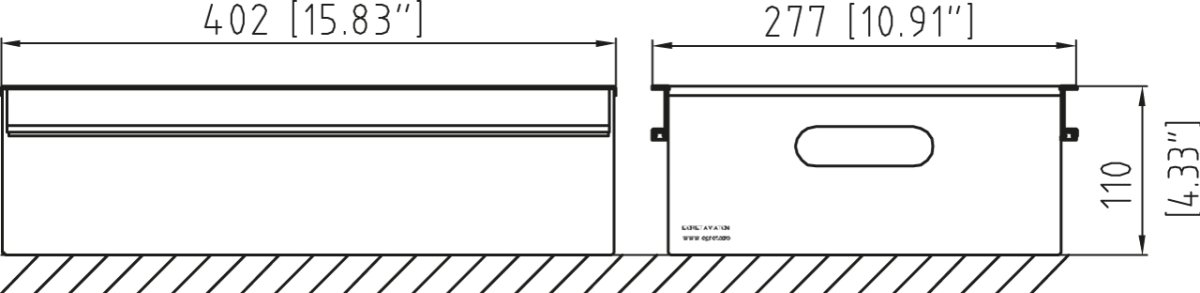 Drawing for KSSU Aluminium Drawer