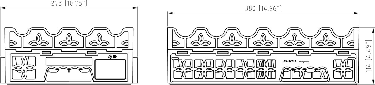Drawing for Glass Rack (for 24 Glasses)